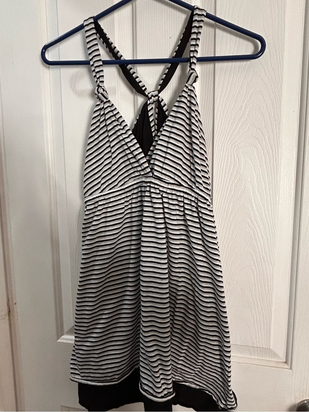 2 OP Reversible Dresses Sundresses Striped Crisscross Black and Pink